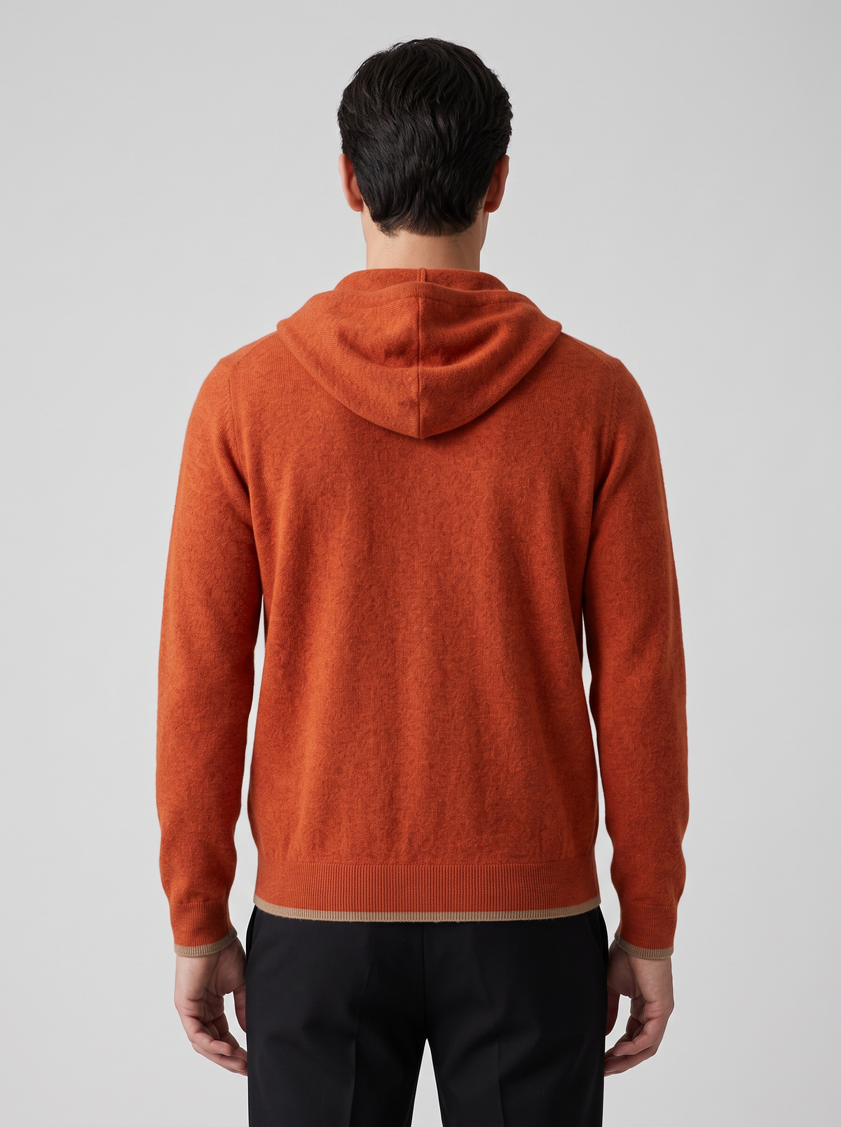 Men's Reversible Knitted Zip Up Hoodie – Fine Knit