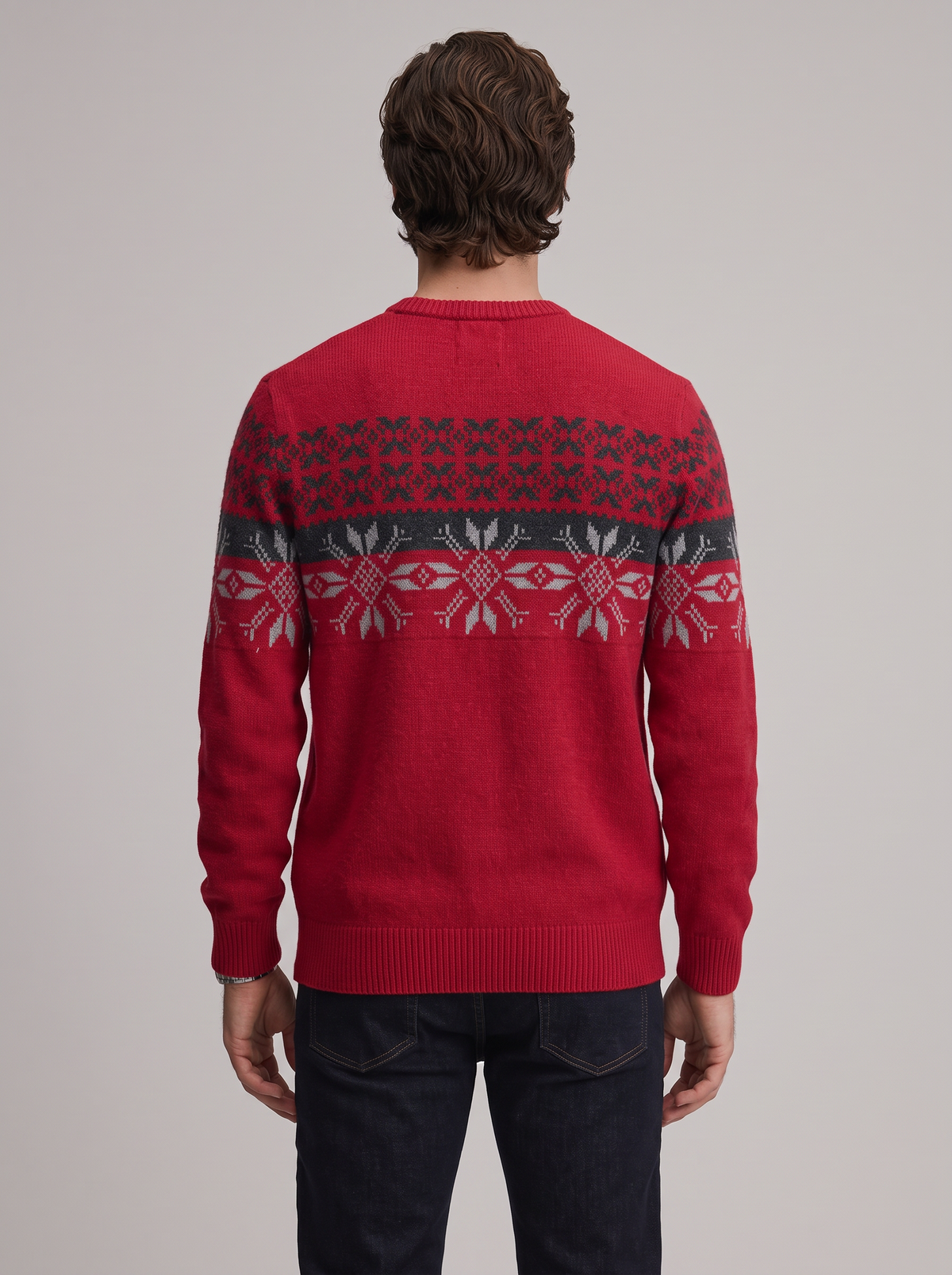 Men's Fair Isle Christmas Jumper – Crew Neck Knit