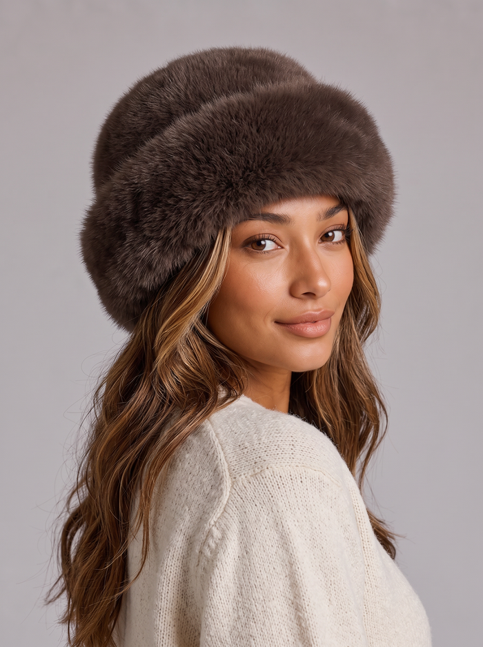 Women's Faux Fur Cossack Hat – Fluffy Style Hat