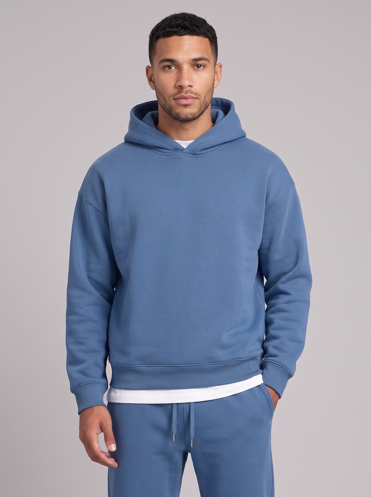 Men's Tracksuit Set in Blue – front view