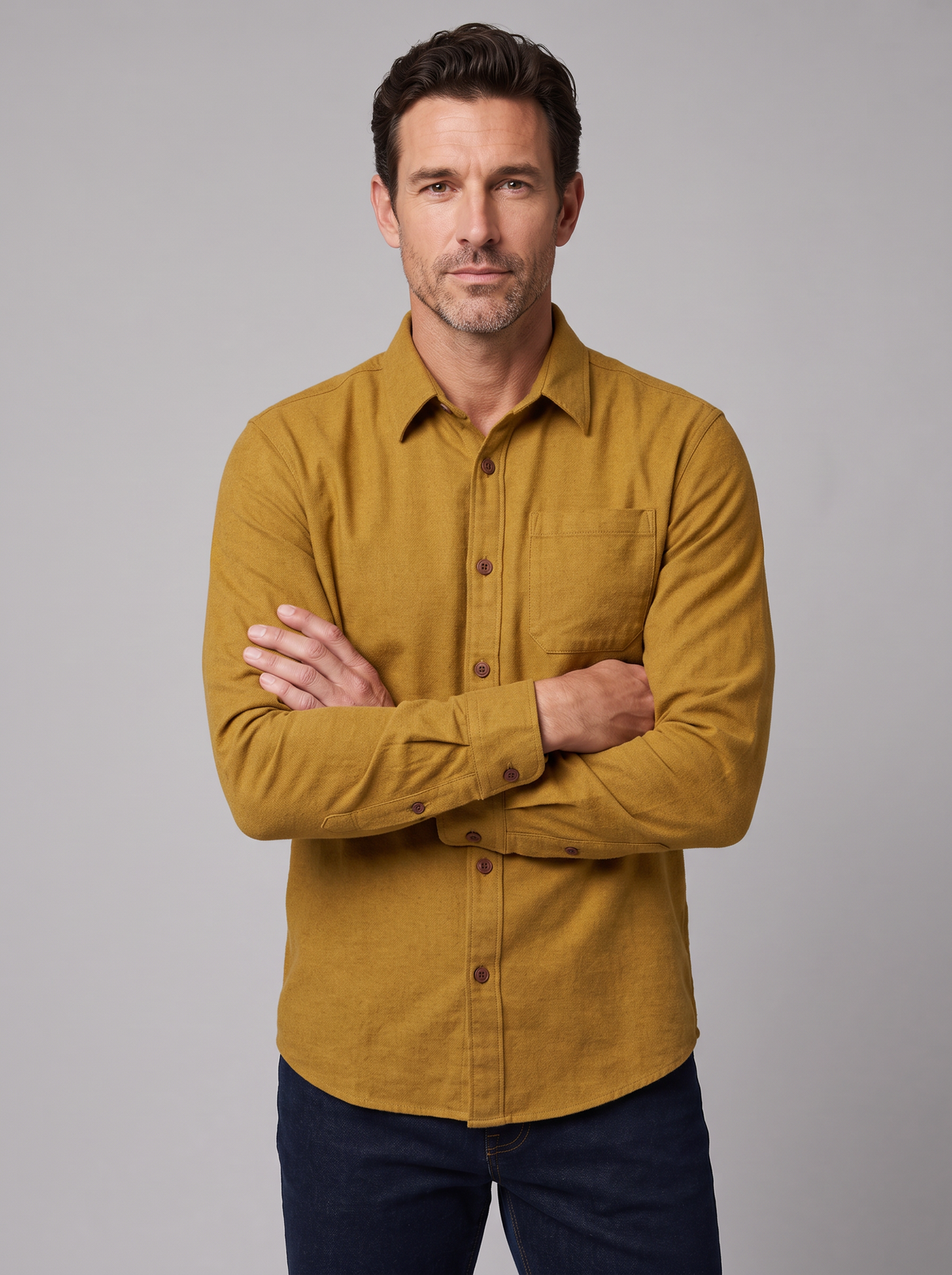 Men's Flannel Shirt – Classic Fit Check Shirt in Soft Cotton