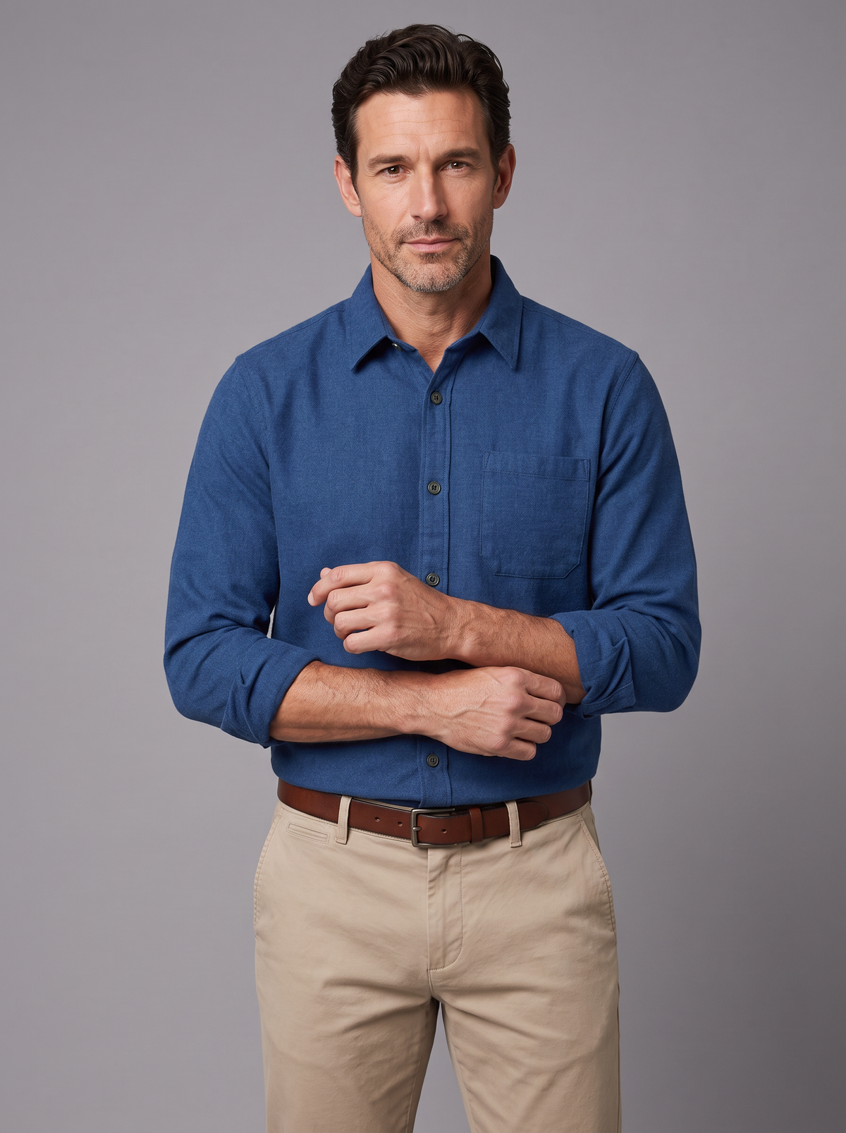 Men's Flannel Shirt – Classic Fit Check Shirt in Soft Cotton