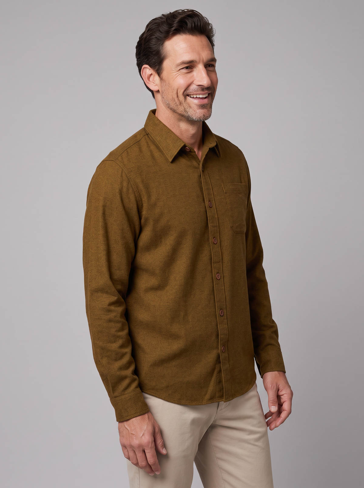 Men's Flannel Shirt – Classic Fit Check Shirt in Soft Cotton