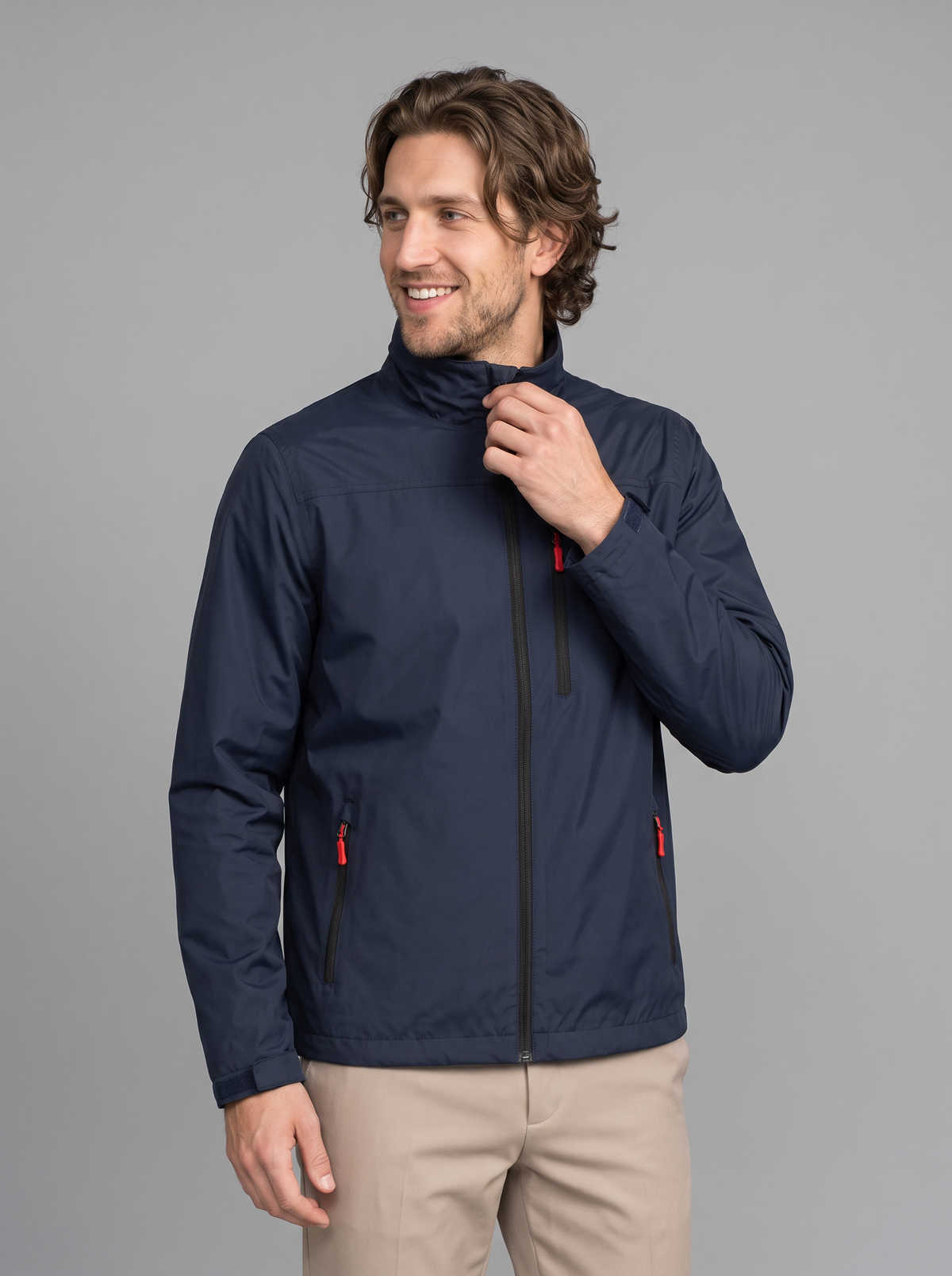 Men's Waterproof Jacket – Lightweight Rain Jacket with Stand Collar