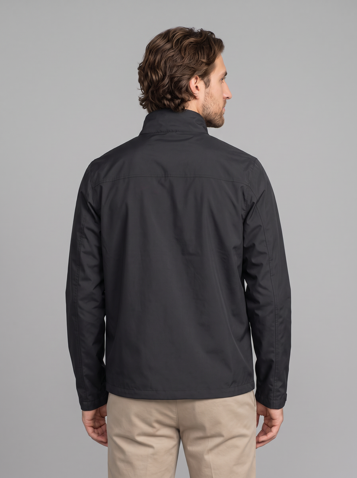 Men's Waterproof Jacket – Lightweight Rain Jacket with Stand Collar