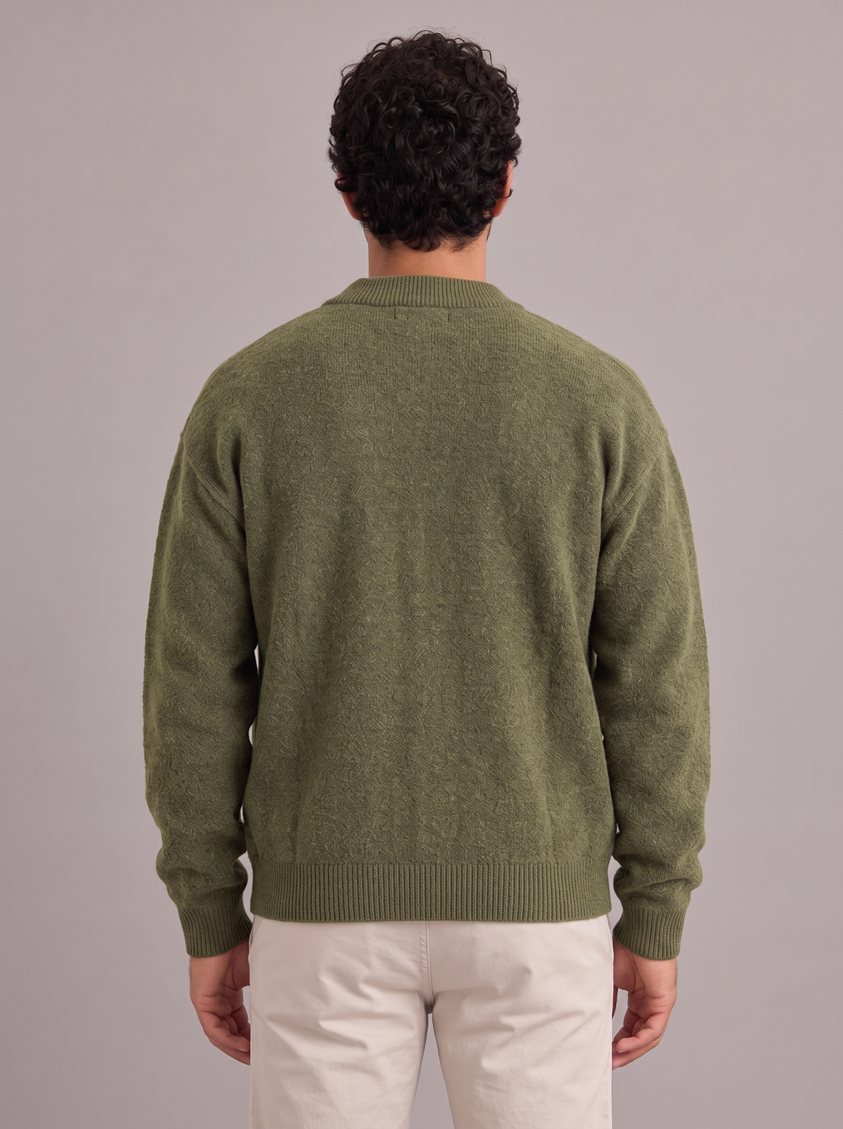 Men's Knitted Jacket – Button Cardigan with Pockets
