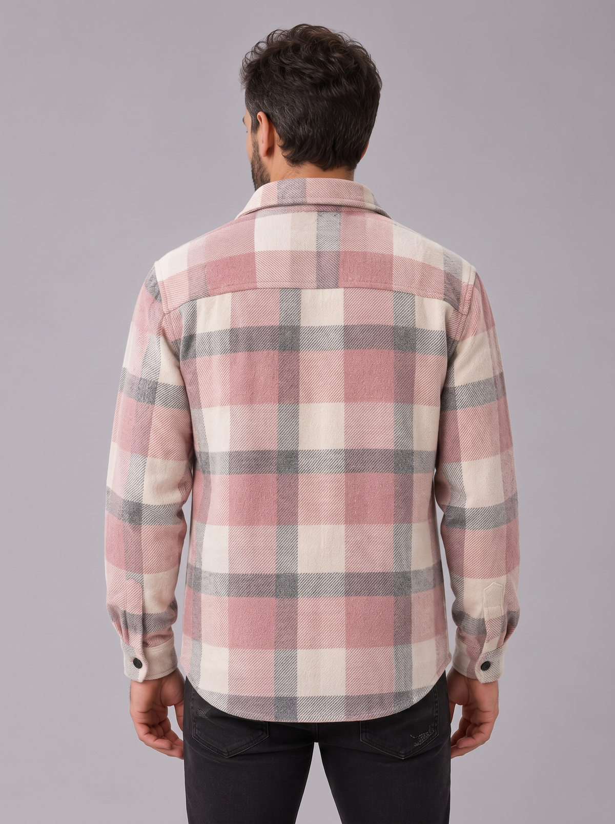 Men's Brushed Flannel Shacket – Check Overshirt