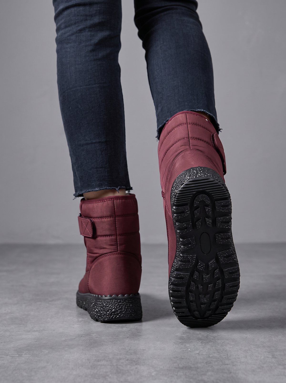 Women's Padded Snow Boots – Quilted Ankle Winter Boots