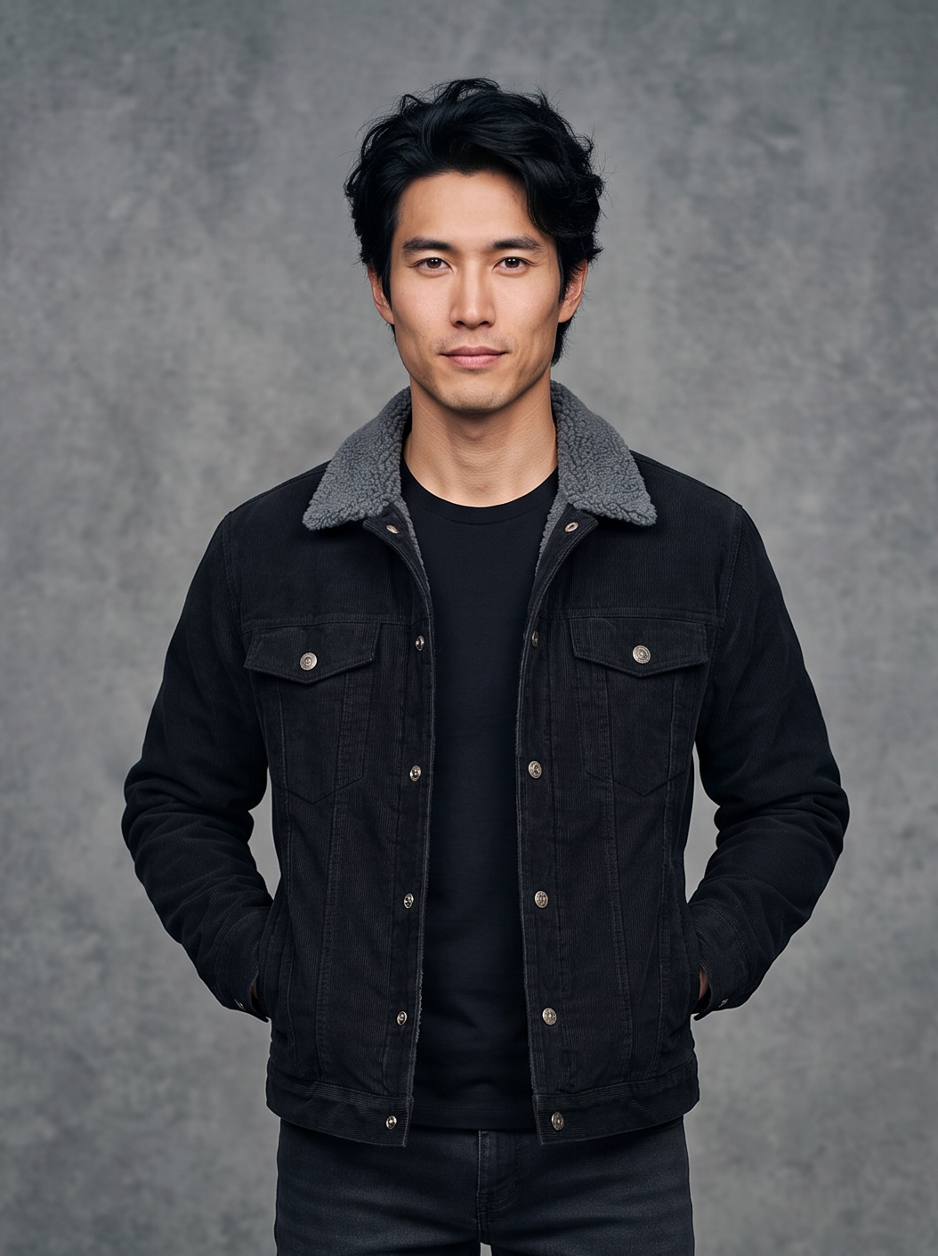 Men's Cord Trucker Jacket – Borg Collar