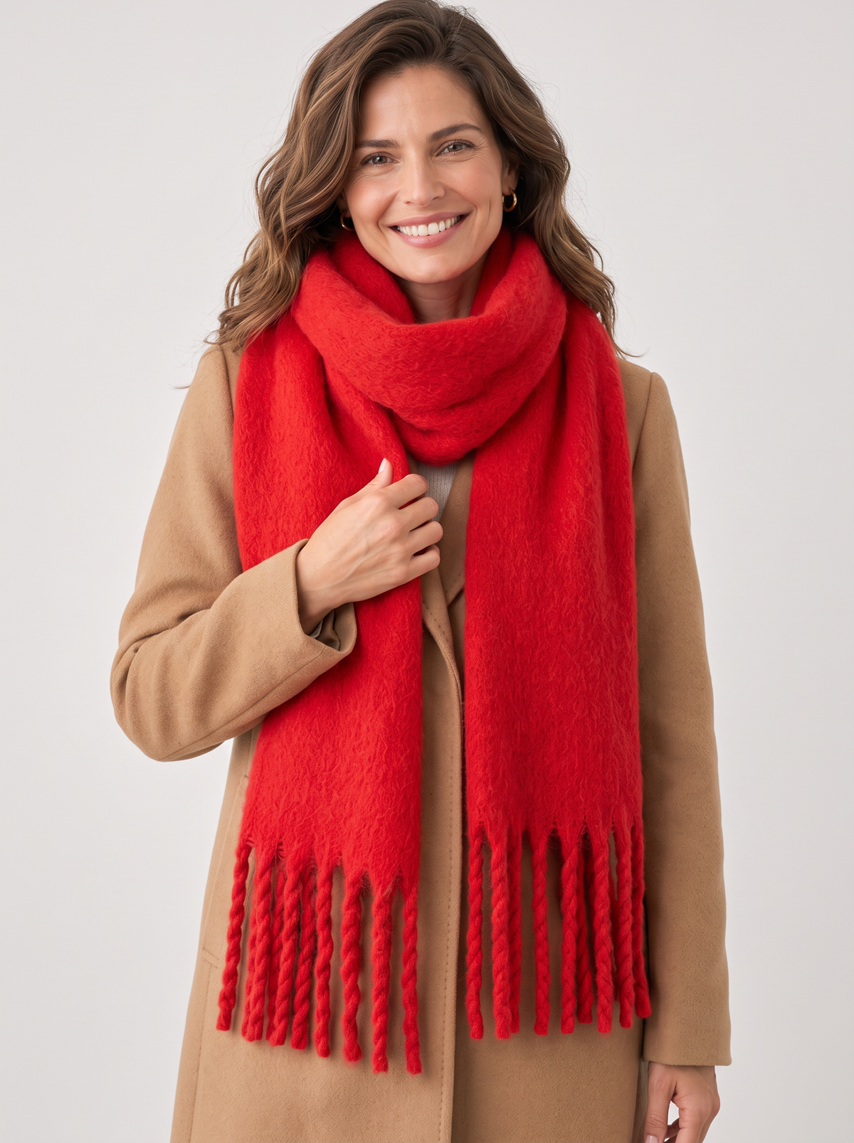 Women's Soft Cashmere Feel Scarf – Pashmina Style Winter Wrap