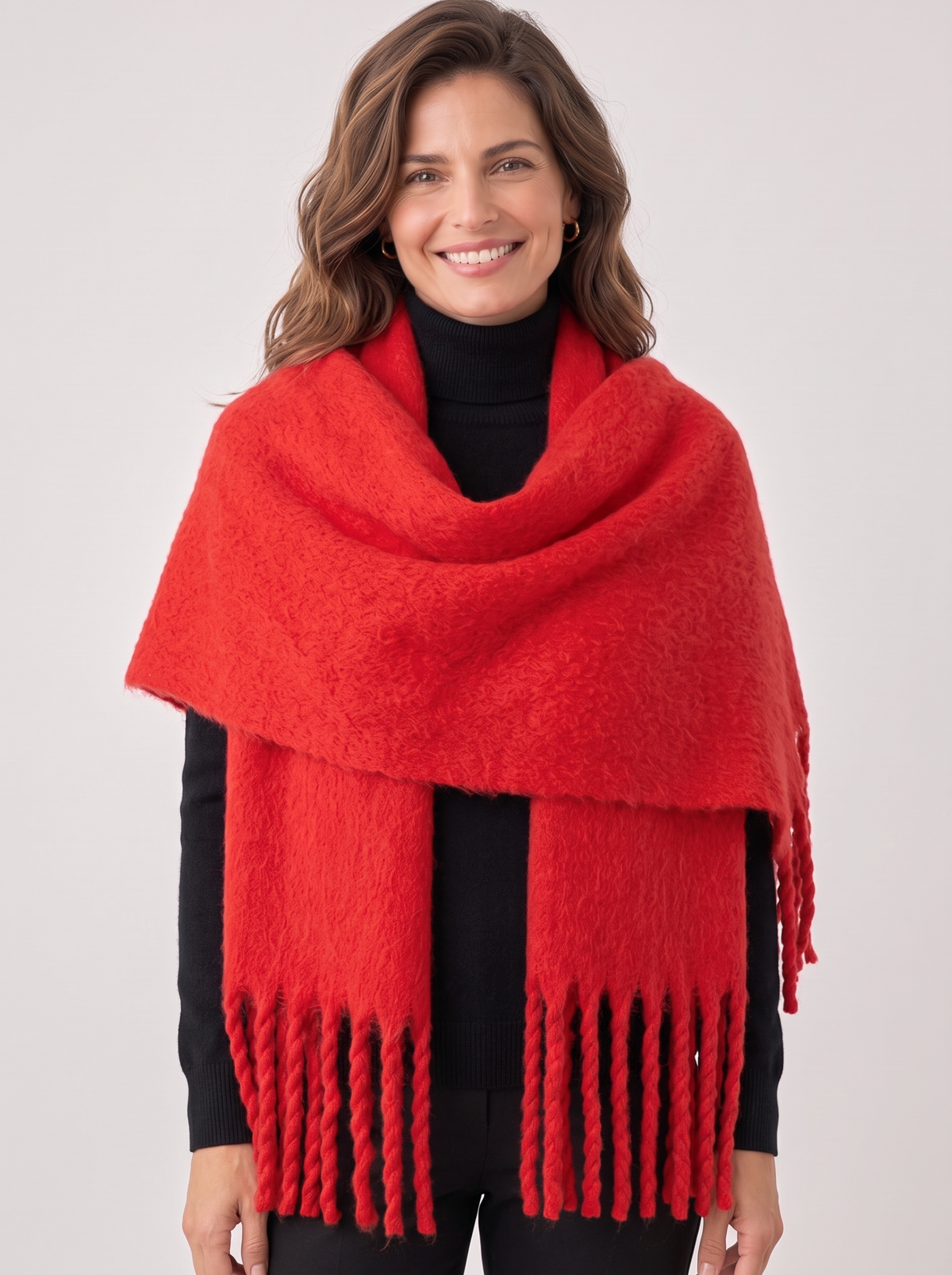 Women's Soft Cashmere Feel Scarf – Pashmina Style Winter Wrap