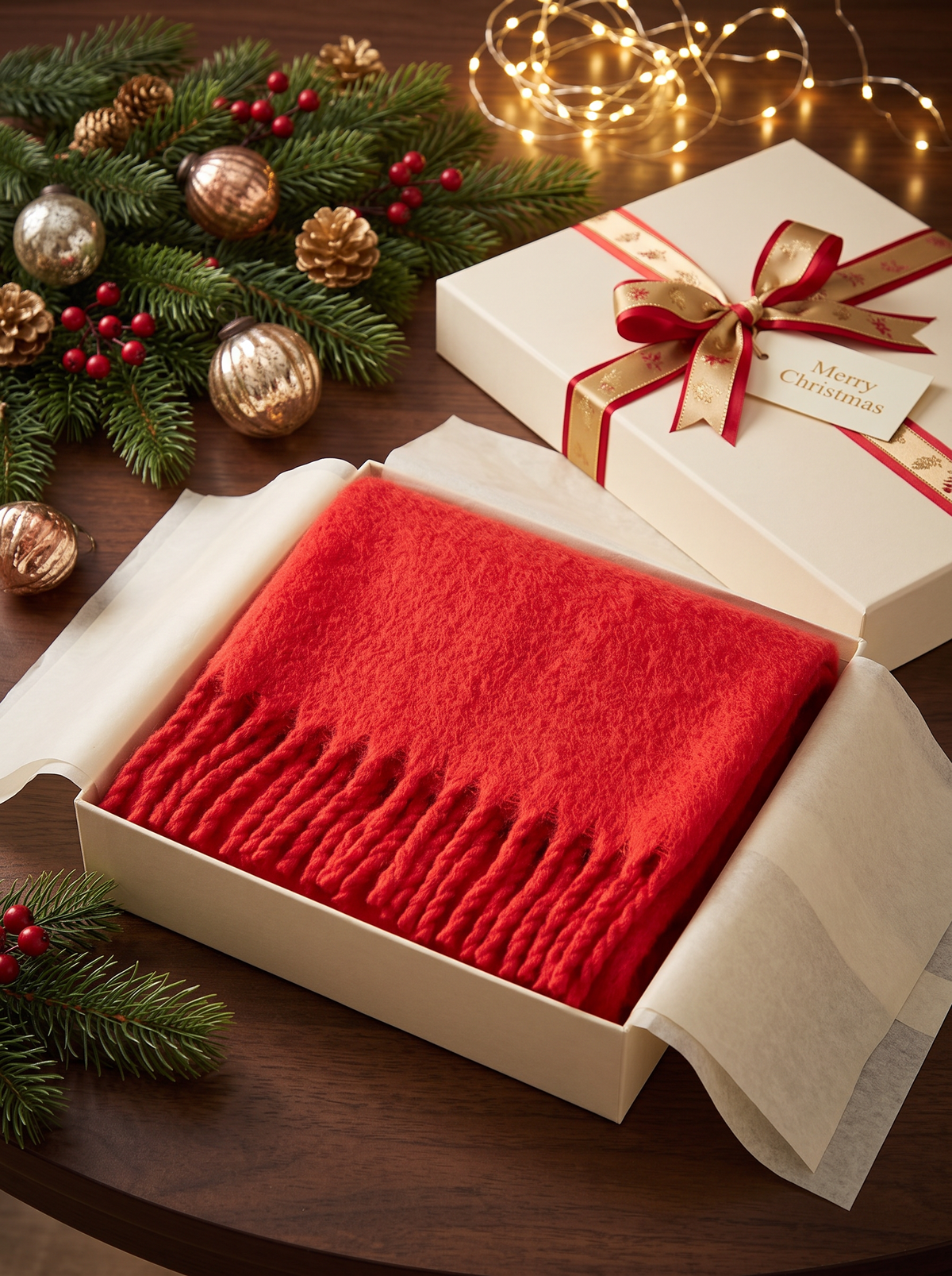 Women's Soft Cashmere Feel Scarf – Pashmina Style Winter Wrap
