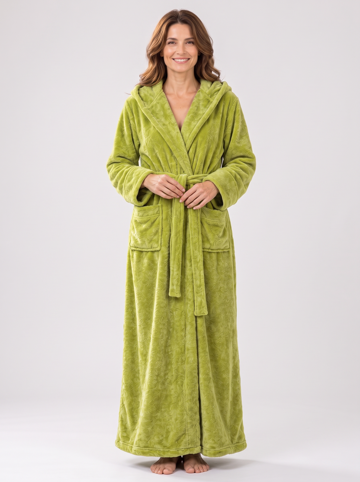Women's & Men's Hooded Fleece Robes – Matching His & Hers Couples Robes