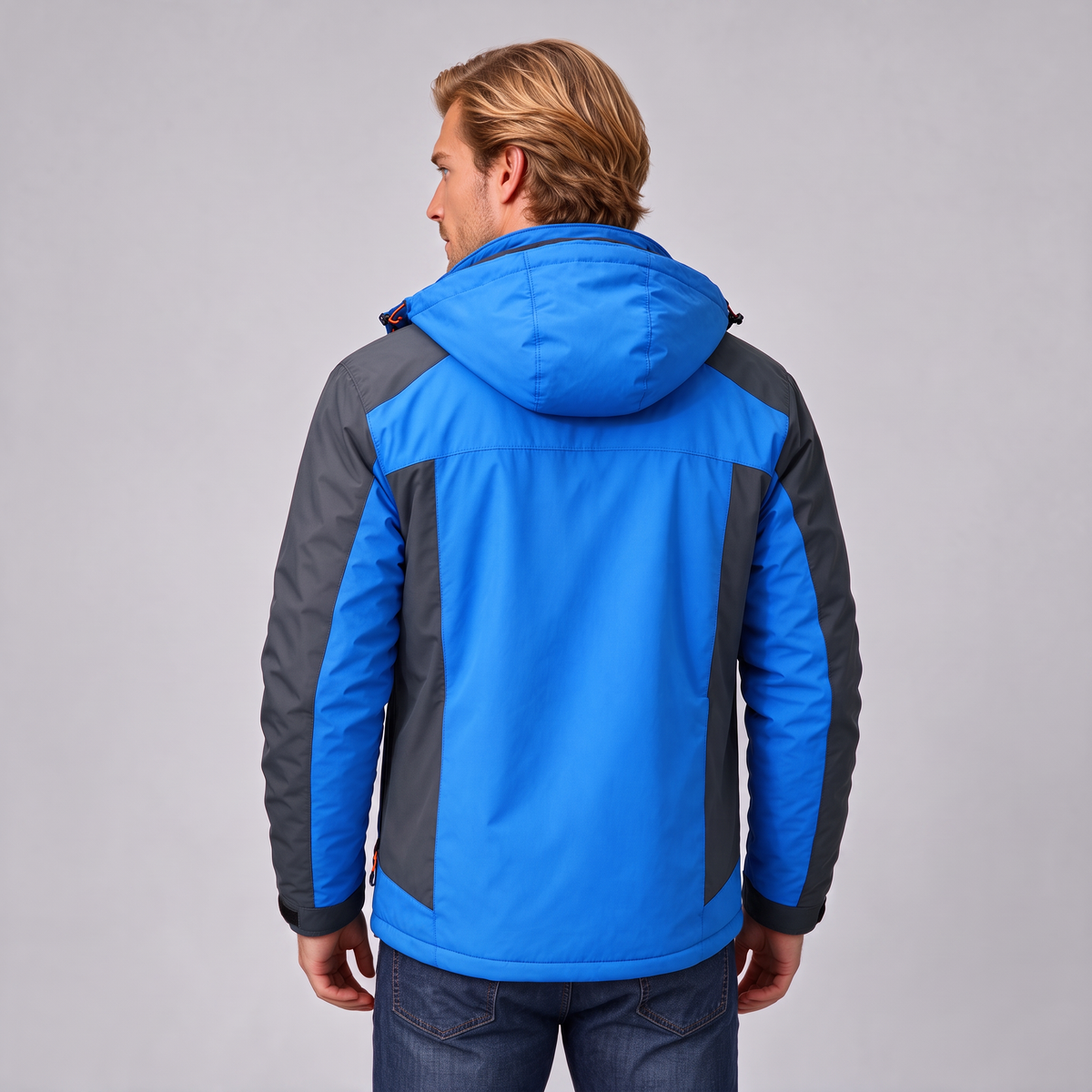 Men's Padded Winter Coat – Detachable Hood