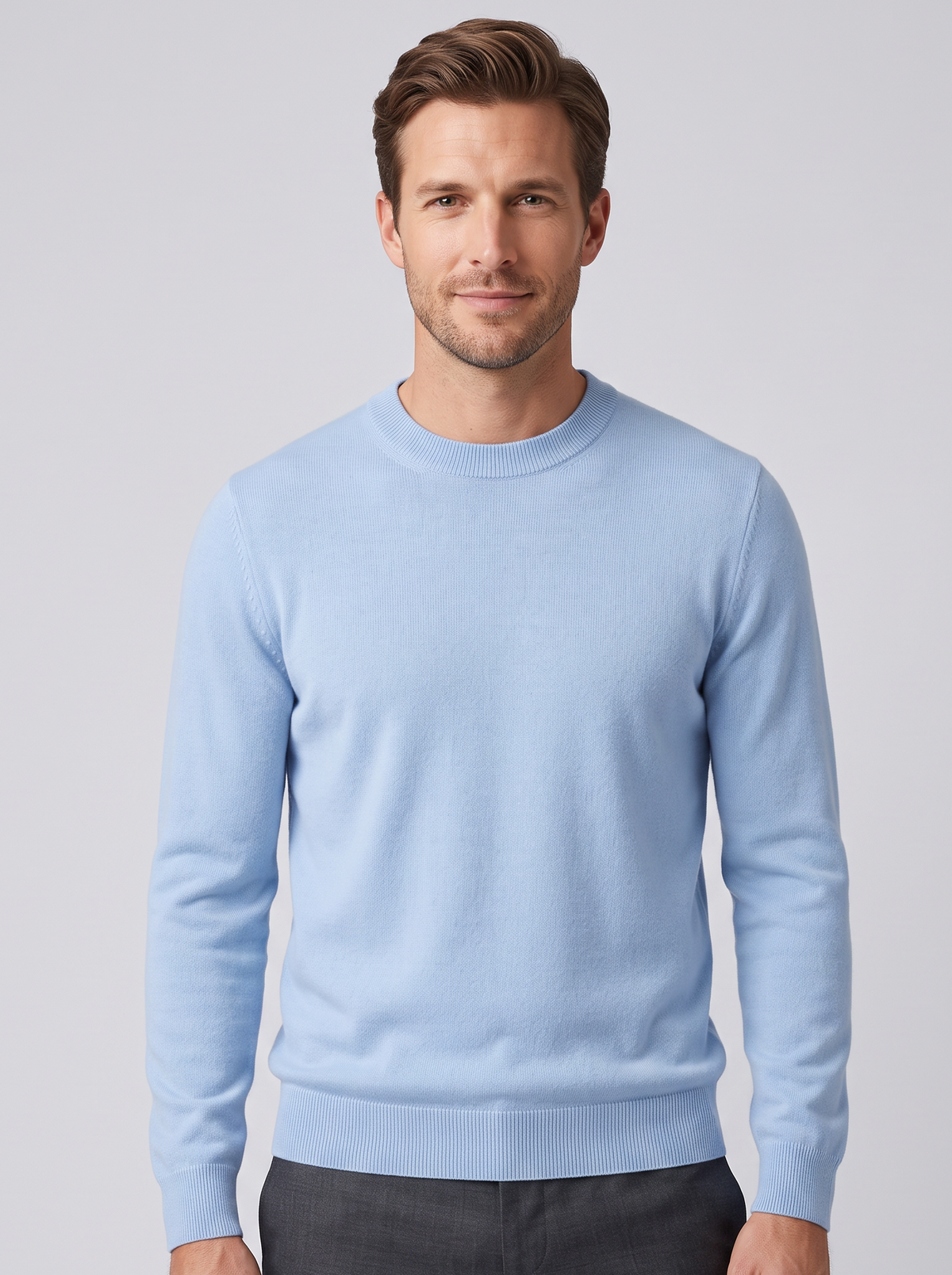 Men's Merino Wool Sweater – Lightweight Fine Knit Pullover