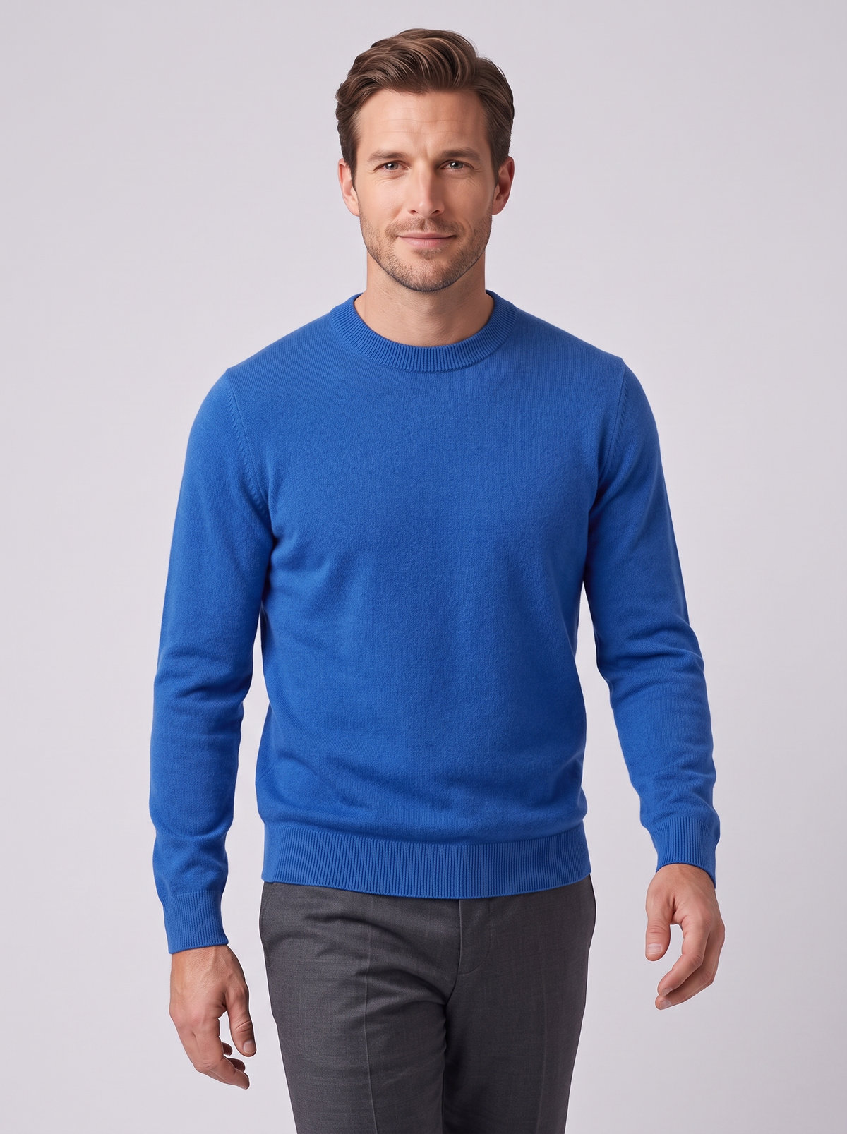 Men's Merino Wool Sweater – Lightweight Fine Knit Pullover