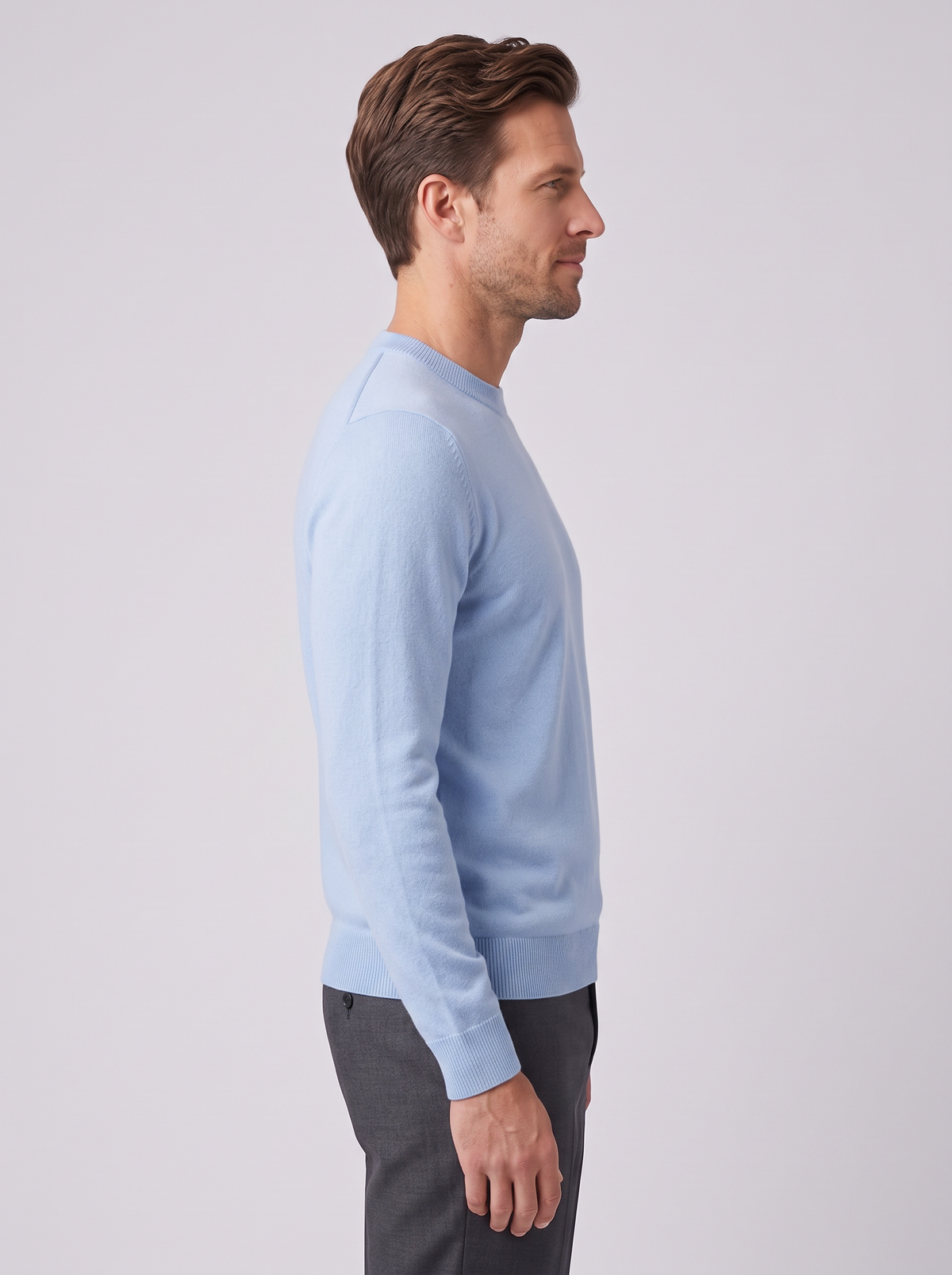 Men's Merino Wool Sweater – Lightweight Fine Knit Pullover