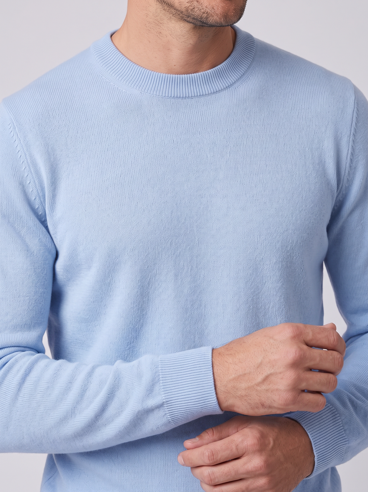 Men's Merino Wool Sweater – Lightweight Fine Knit Pullover