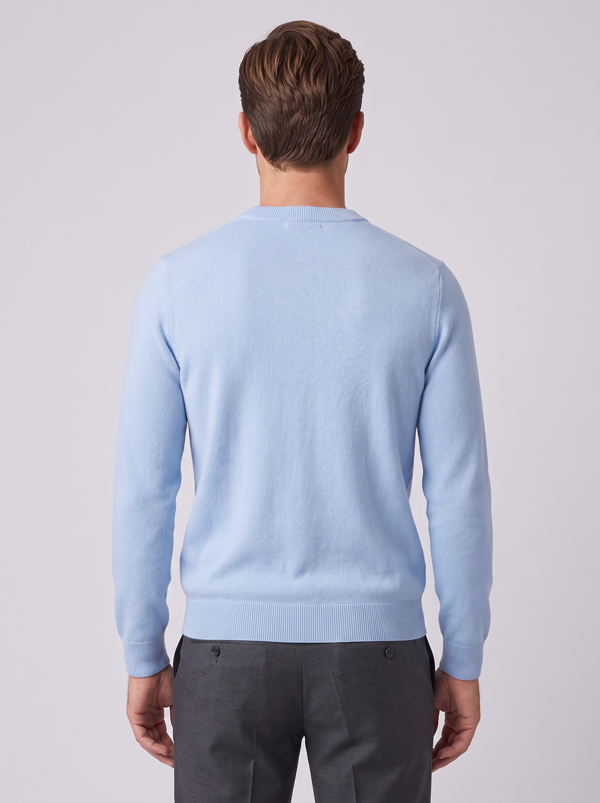 Men's Merino Wool Sweater – Lightweight Fine Knit Pullover