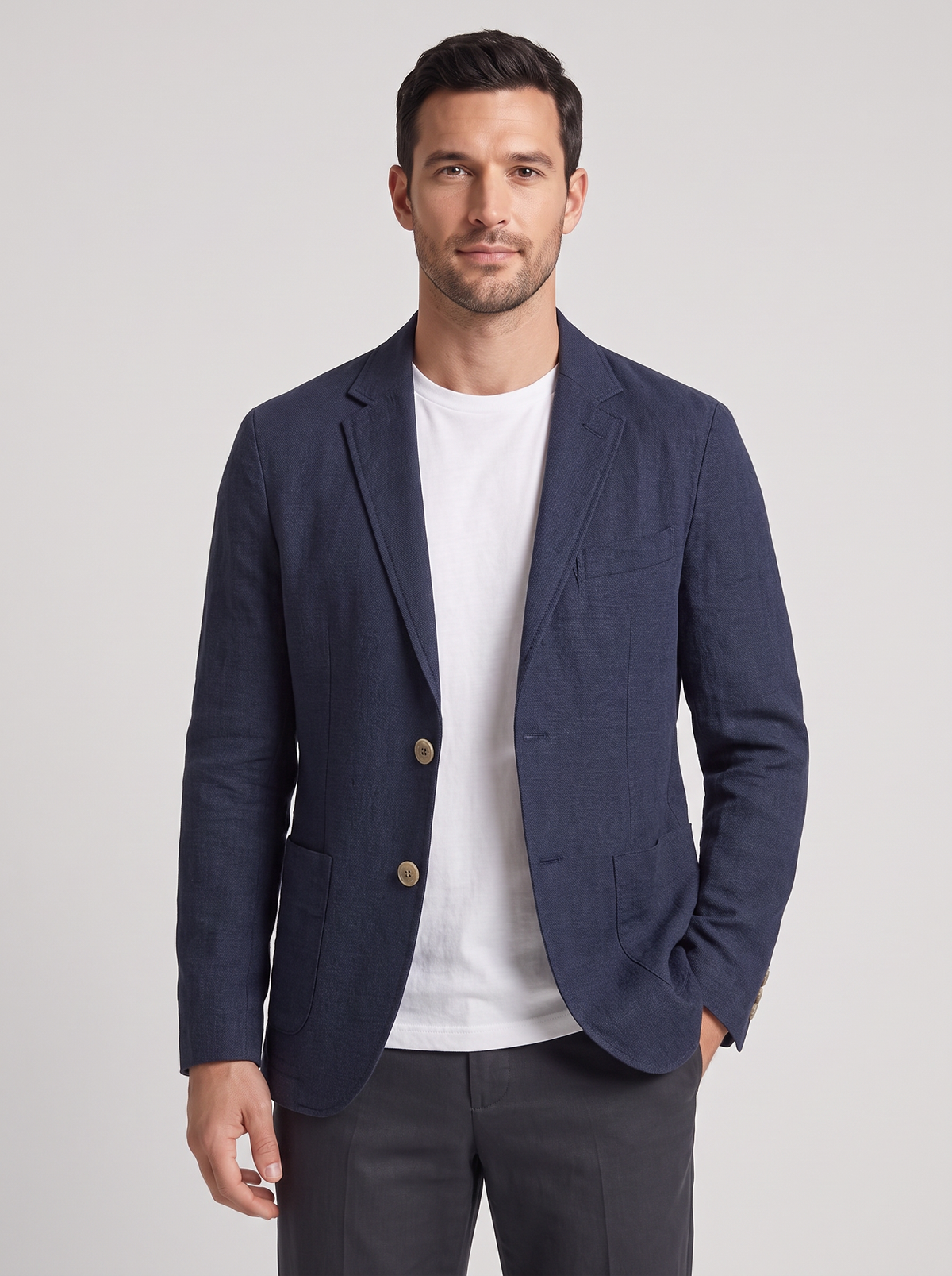 Men's Stretch Sports Jacket – Lined Smart Casual Blazer