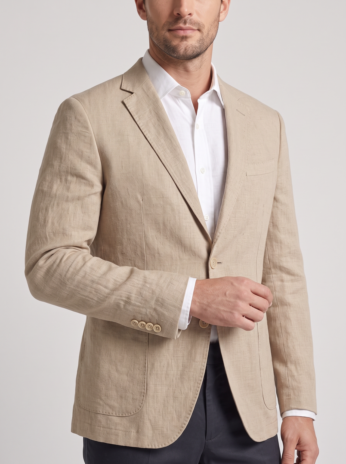 Men's Stretch Sports Jacket – Lined Smart Casual Blazer