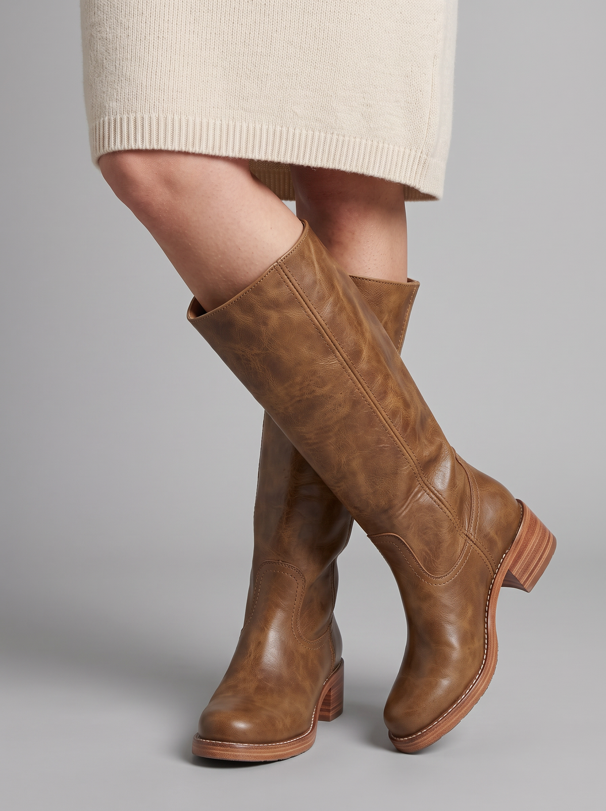 Women's Comfort Boots – Mid-Calf with Arch Support Footbed