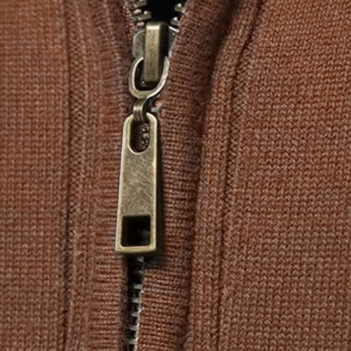 Men's Zip-Up Thermal Knit Jumper – image 8