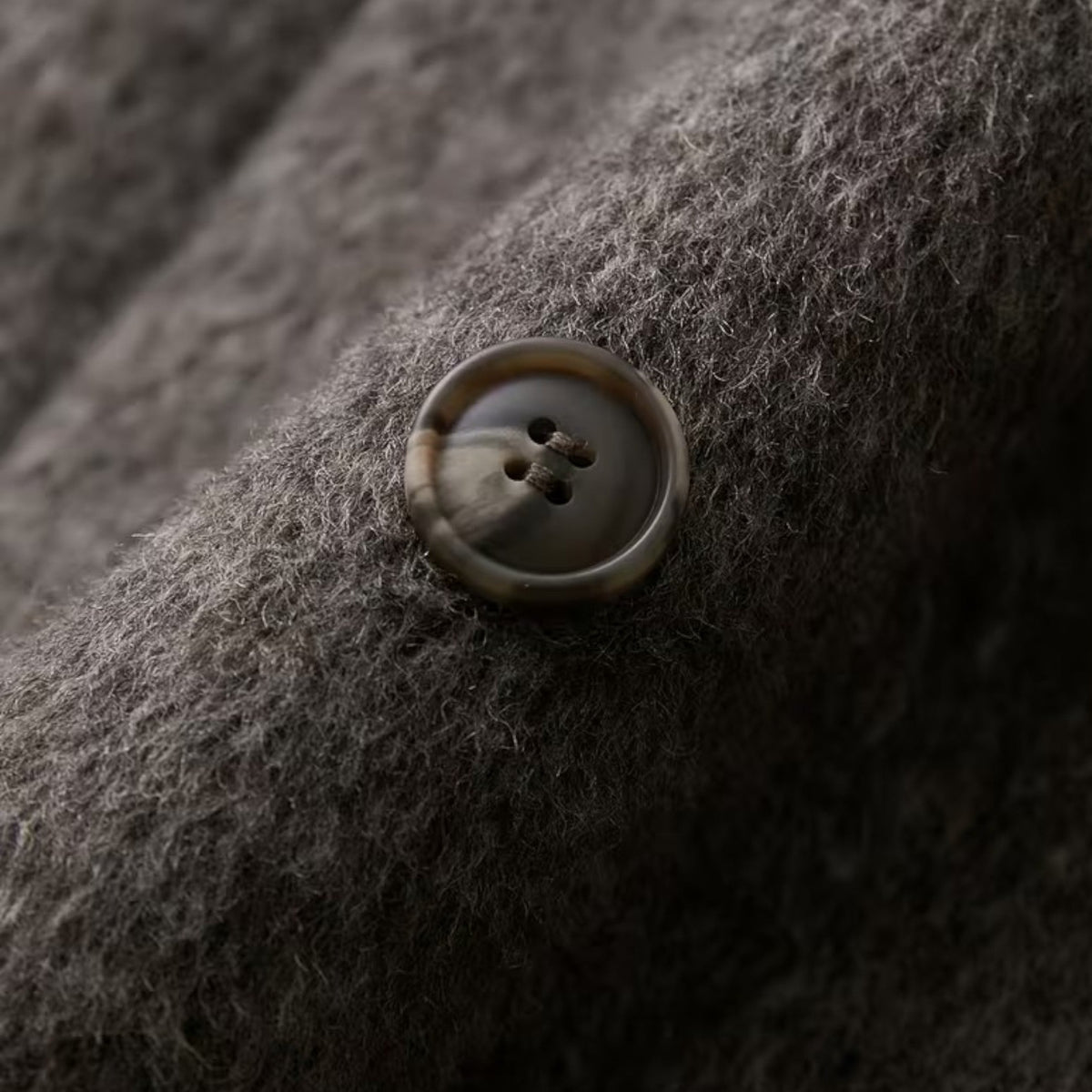 Women's Grey Wool Blend Coat – image 8