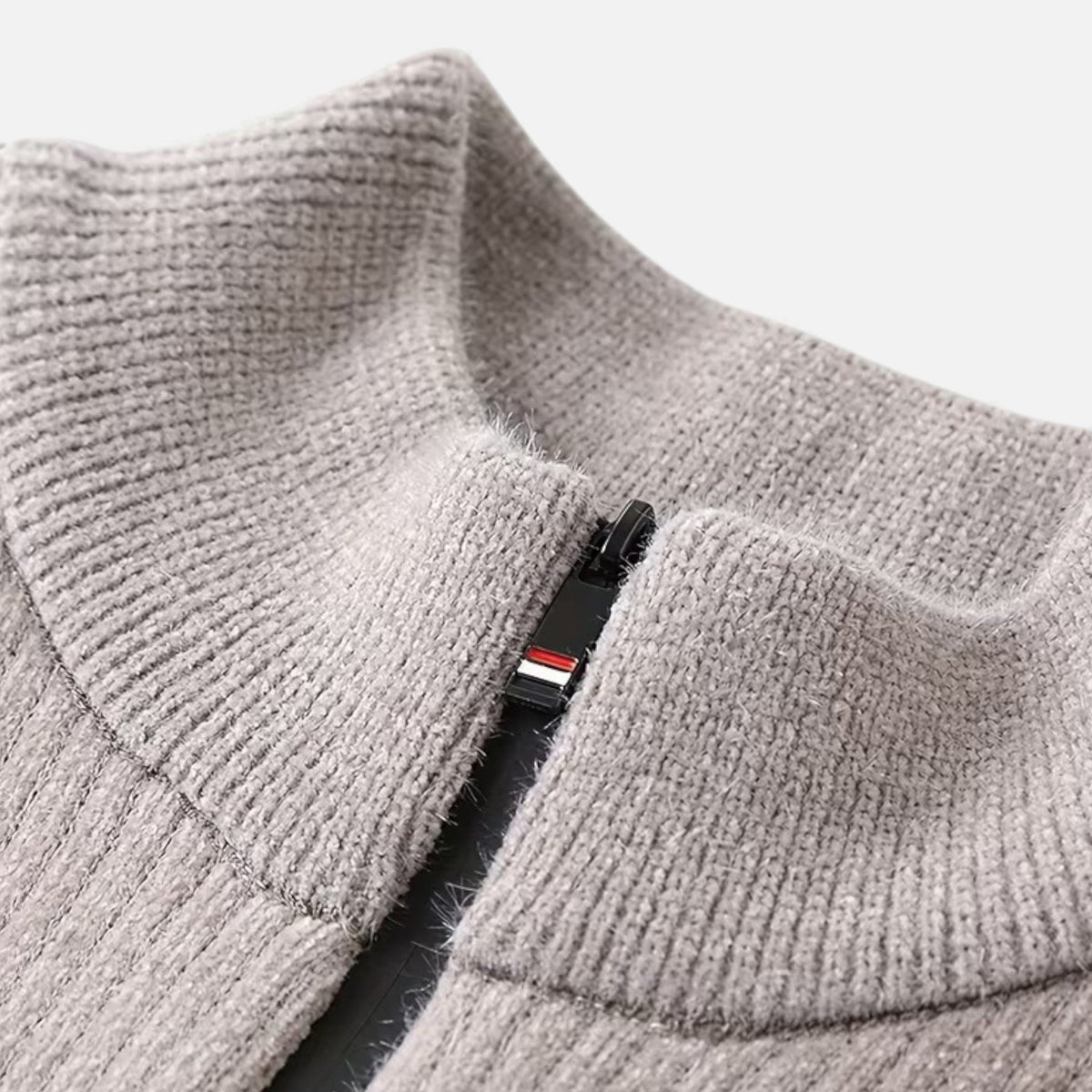 Men's Thick Striped Half Zip Jumper – image 3