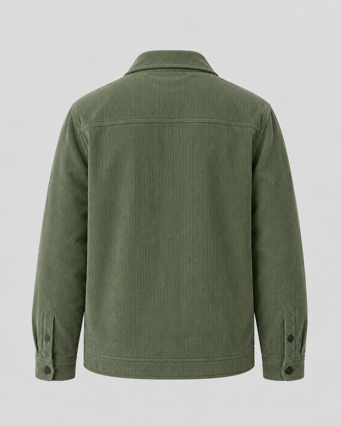 Men's Corduroy Shirt – Snap Button Cord Shirt Jacket with Flap Pockets