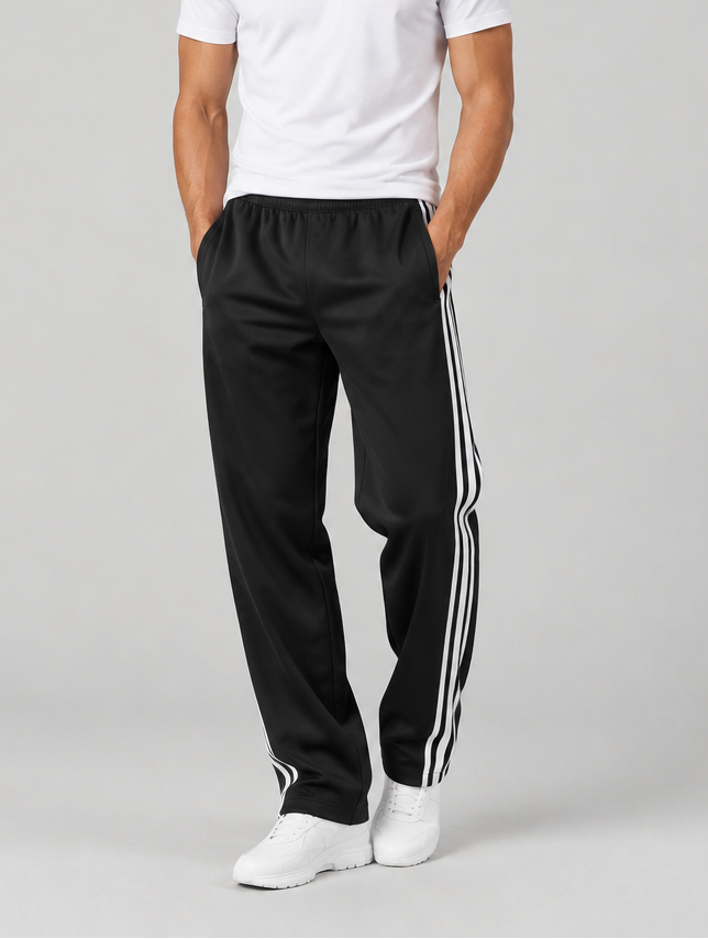 Men's Relaxed Straight Leg Joggers – Pocket Tracksuit Bottoms