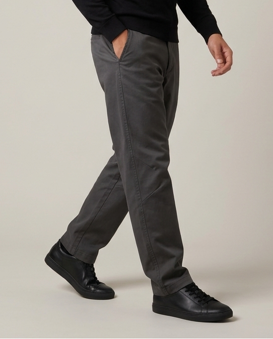 Men's Smart Trousers – Tapered Stretch Smart Casual Trousers