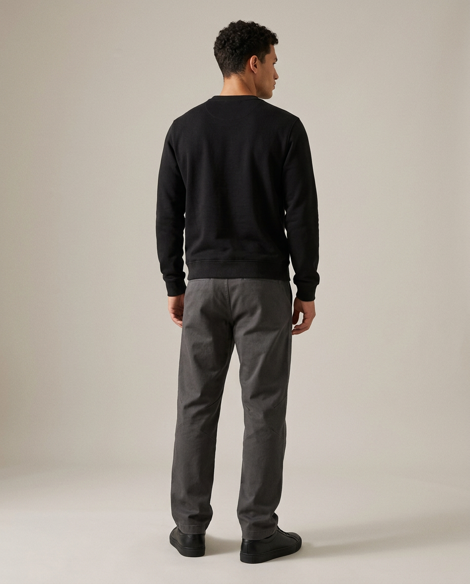 Men's Smart Trousers – Tapered Stretch Smart Casual Trousers