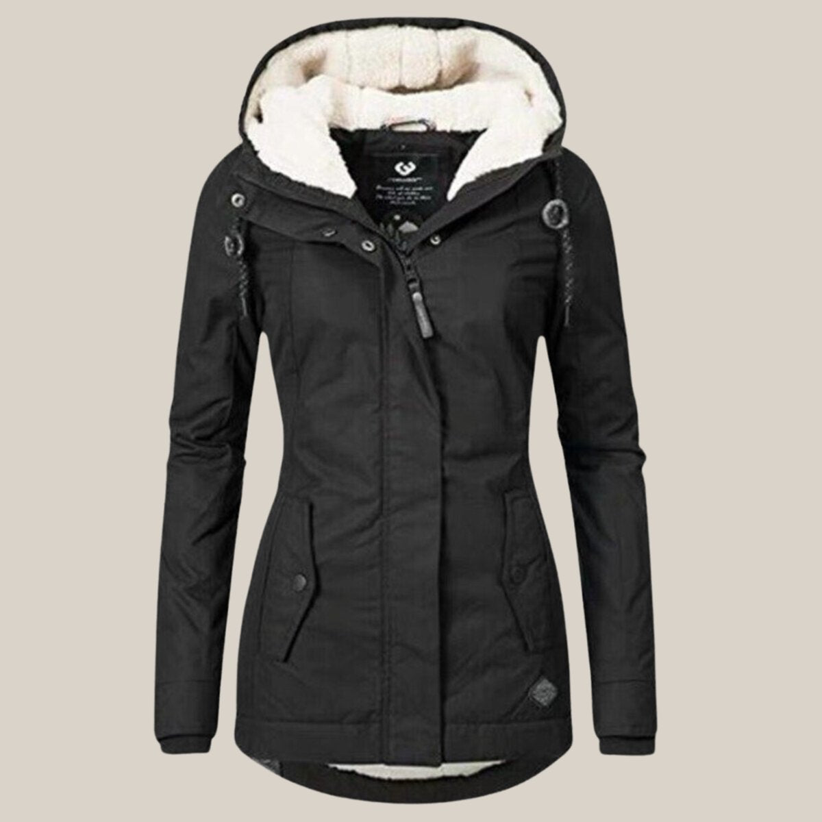 Women's Sherpa Lined Hooded Winter Jacket – view 6
