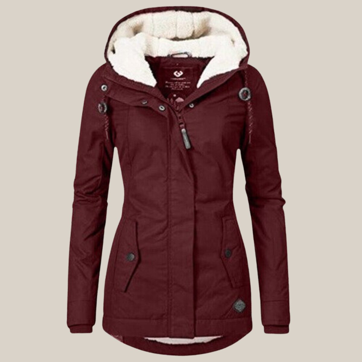 Women's Sherpa Lined Hooded Winter Jacket – view 8