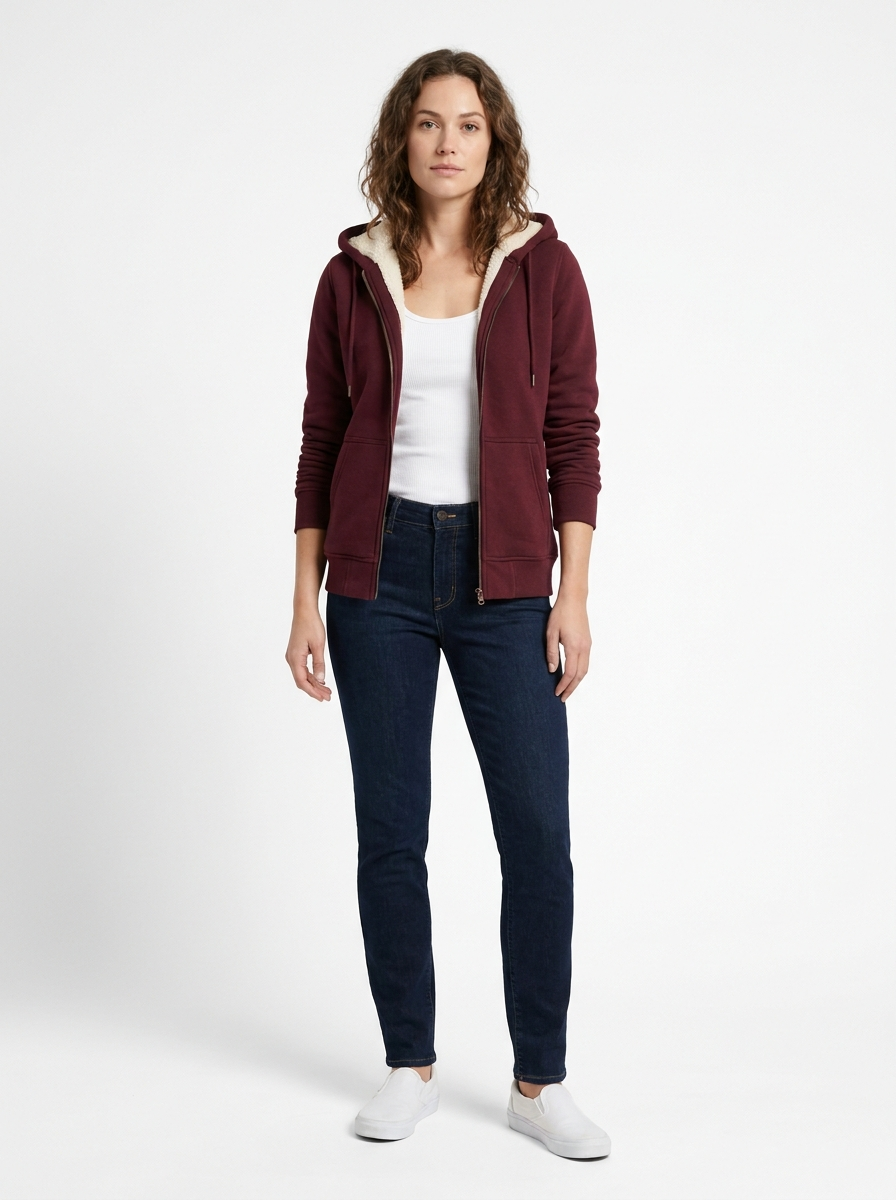 Fleece Casual Zip-Up