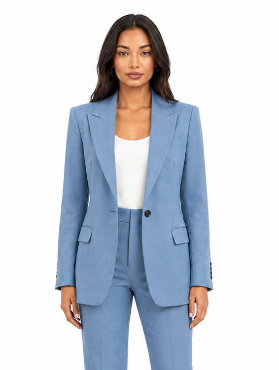 Women's Tailored Suit Set in Blue